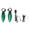 One Pair Waterproof LED Bicycle Handlebar Grips Light Anti thief
