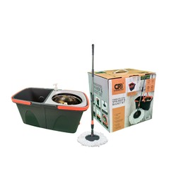 Easy Spin Microfiber Spin Mop and Bucket Set with Handle – Cleaning Tools for Home and Kitchen, Splash-Free Design, 360° Rotating Head, Ideal Cleaning Supplies for All Floor Types