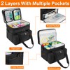 Sewing Accessories Organizer Case with Shoulder Strap,Double Layer Sewing Storage
