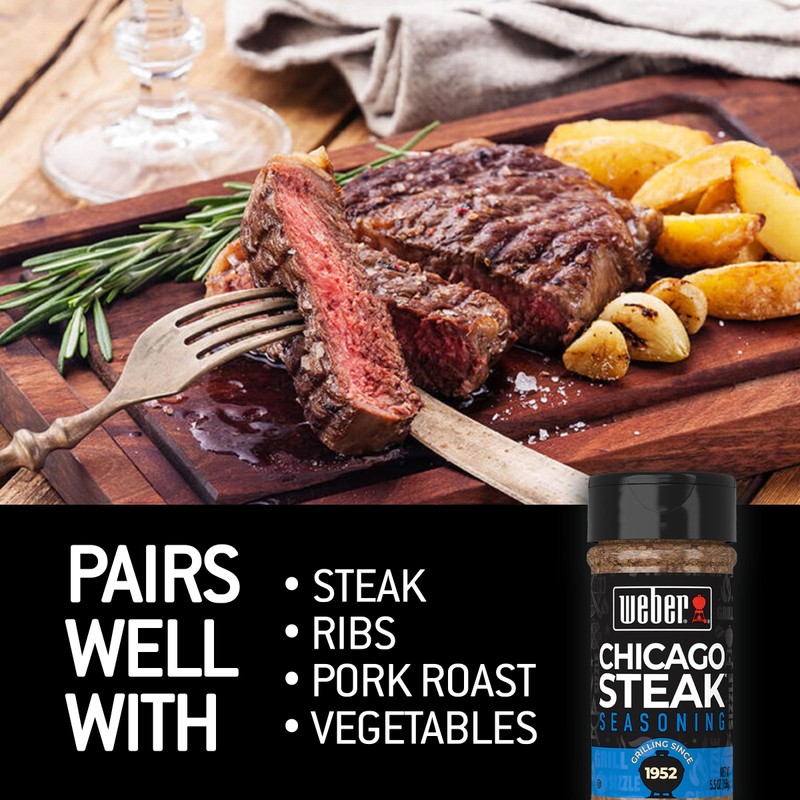 Weber Chicago Steak Seasoning, 5.5 oz
