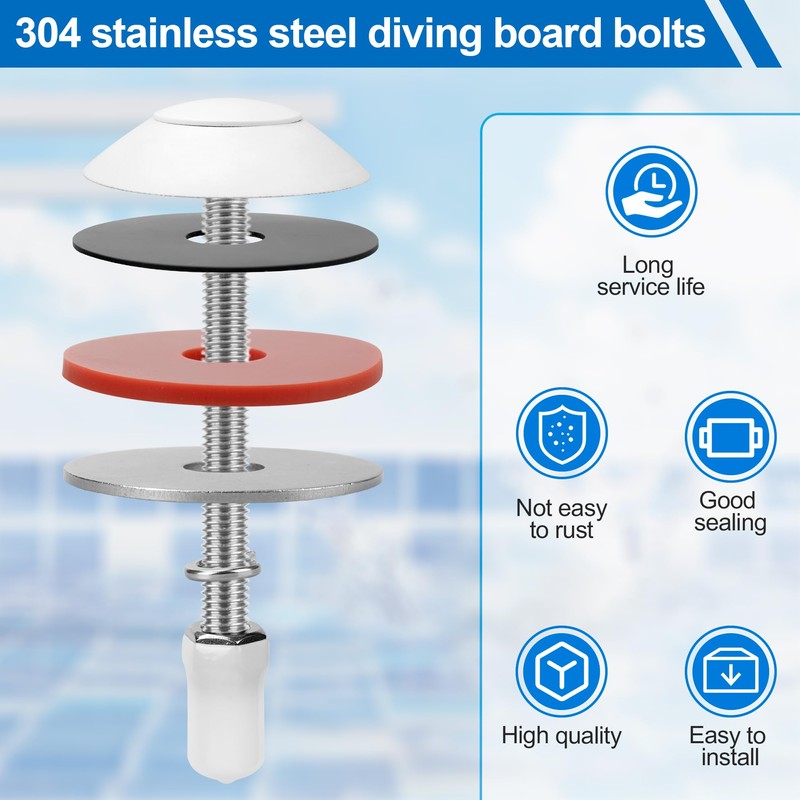 DB-TB-M Diving Board Bolt Kit Fits for Inter-Fab Two Hole
