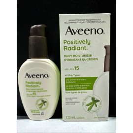 Aveeno 2x Aveeno Positively Radiant SPF 15 Daily Moisturizer 120ml All Skin Exp.02/2027