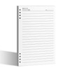 Lined Refill Paper, 240 Pages Loose Leaf Paper for A5