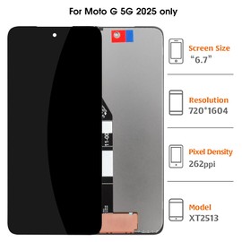 A-MIND for Moto G 5G 2025 LCD Screen Replacement – Original Display Assembly for XT2513, XT2513-1, XT2513-2,XT2513V – Touch Digitizer Full Assembly Repair Kit