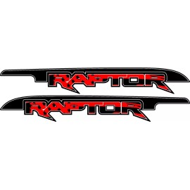 Avery Dennison 2-Ford Raptor SVT F150 Distressed Flag Bedside Vinyl Graphics Decals Avery RED