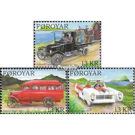 Prophila Collection Dänemark - Färöer 733-735 (kompl.Ausg.) gestempelt 2011 Oldtimer-Automobile (Briefmarken für Sammler) Autos/Straßenverkehr