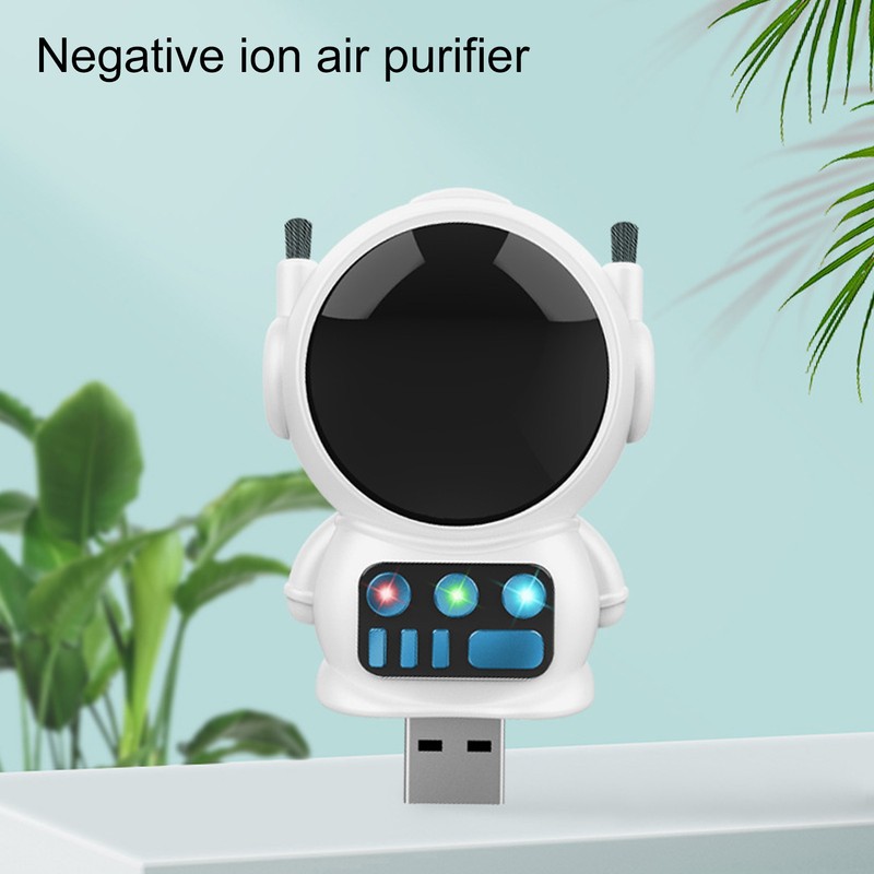 Air Purifier White Spaceman Shape Air Purification Negative Ion Purifier