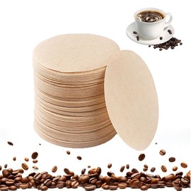 Coffee Filters Papers, 600PCS Round Replacement Unbleached Coffee Filters Compatible with Aeropress Coffee and Espresso Coffee Makers, 64mm/2.5in (Brown)