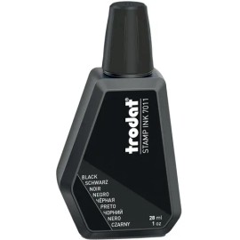 Tinta Trodat Para Almohadillas De Sellos De Goma Manuales Color Negro                                                                                 