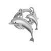 O meta[l]morphose METALMORPHOSE MTM145-06 Dolphin & Baby Sound Keyring, Silver,