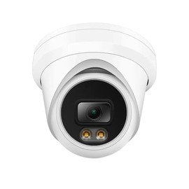 ENS Security Titanium IP-5IRD802-28-CL 8MP Intelligent Analysis IP Turret Camera, 2.8mm Warm Light Color Night Vision IP67 Audio SD Slot RTSP Dual Stream PoE NDAA Compliant