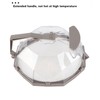 Microwave Splash Heating Cover PC Food Splatter Guard with Extension