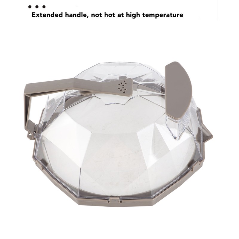 Microwave Splash Heating Cover PC Food Splatter Guard with Extension