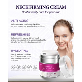 Advanced Neck Firming Cream – 3% Retinol & Hyaluronic Acid for Wrinkle Reduction, Lifting & Skin Tightening – Anti-Aging Moisturizer for Face, Neck & Décolleté – Deep Hydration, 1.7 FL OZ