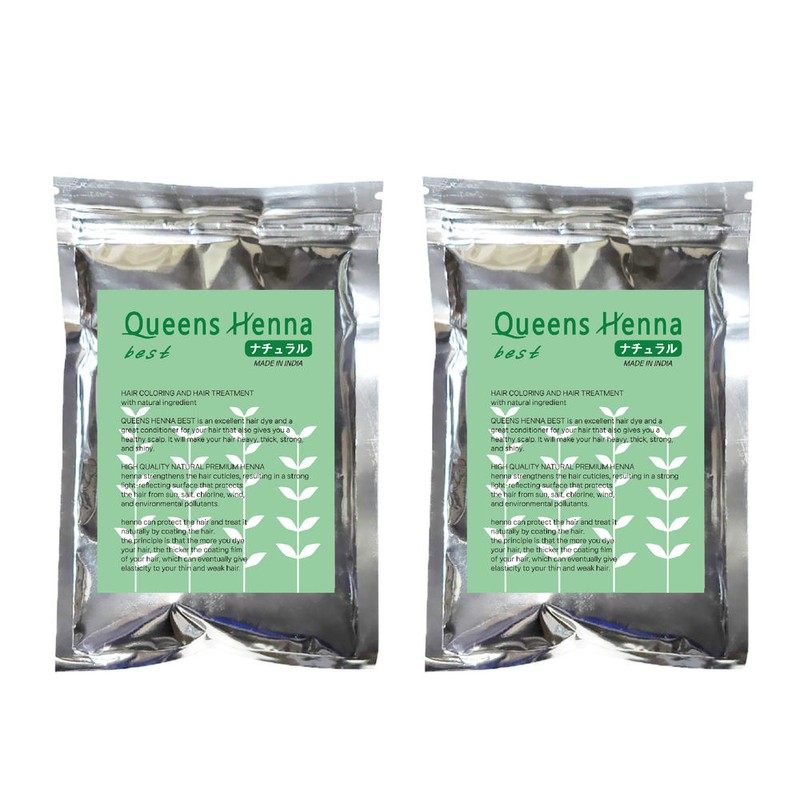 Queens Hena 퀸즈헤나 베스트 천연헤나염색약 원플원 100g Queens premium [브라운+네추럴]