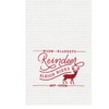 C&F Home Reindeer Sleigh Rides Embroidered Waffle Weave Kitchen Towel