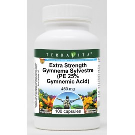 Extra Strength Gymnema Sylvestre (PE 25% Gymnemic Acid) - 450 mg (100 Capsules, ZIN: 512965)