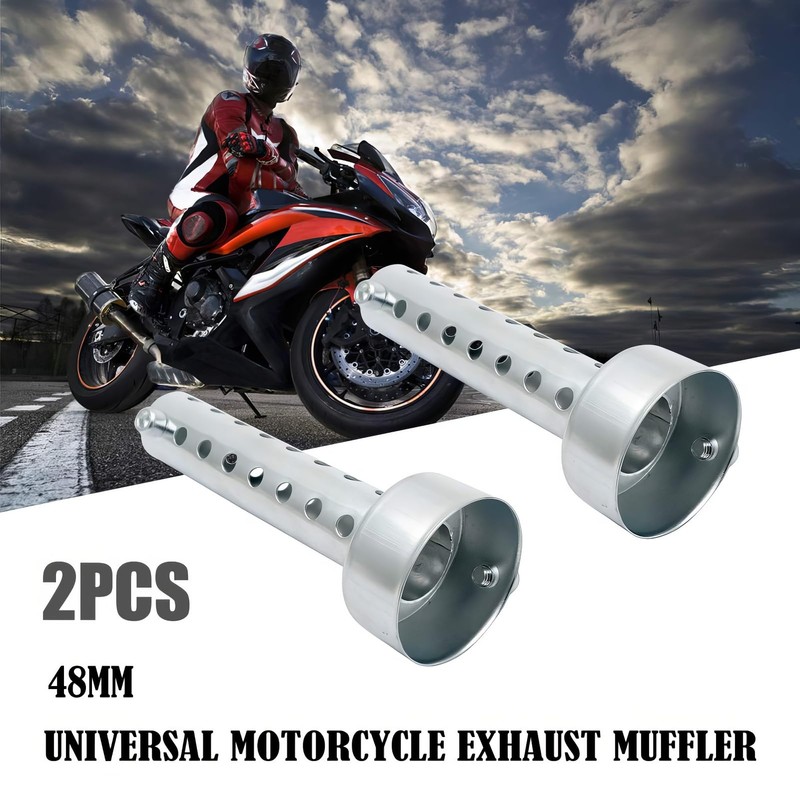 Baceyong Set of 2 Motorcycle Silencers, DB Killer, Exhaust Deflector,