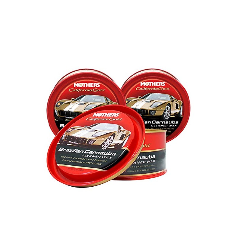 Carnauba Wax, 12 Oz. Mothers Carnauba Wax Paste (3)