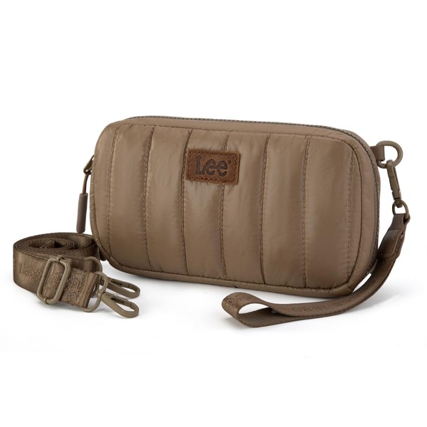Lee Wristlet Wallet for Women Puffer Crossbody Purse with Detachable