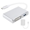 Cable Adapter Converter 4 in 1 TypeC to HDMI DVI