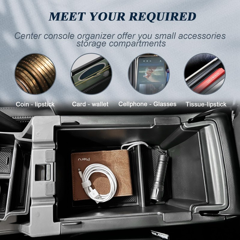 BIBIB0 2Pack 2024 2025 Crosstrek Center Console Organizer for 2023-2026