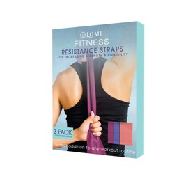 Lomi Resistance Band Set, 3 Pieces Pink
