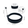 YOLCAR Black Silicone Egg Ring, 4 Pack Egg Ring Molds