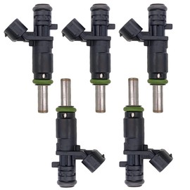 EPSIRMP 07K906031C Juego de 5 inyectores de combustible compatibles con VW 2007-2009 Rabbit, 2007-2014 Jetta, 2007-2014 Beetle, 2010-2014 Golf, 2012-2015 Passat 2.5L FJ1010106 6