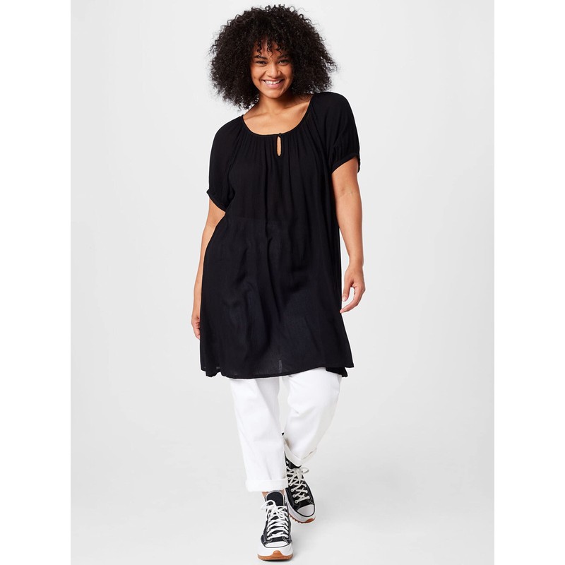 Kaffe Curve Women's Plus Size Tunic Short Sleeves Loose Fit
