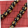BESPORTBLE Obsidian Prayer Beads Bracelet Natural Stone Wrist Chain for