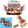 Children Simulation Pull Back Toy Graffiti Vehicle Sport Car Model