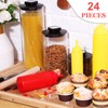 CHENGU 24 Pieces Squeeze Bottle Caps with Twist on Cap