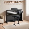 MoyRetty Adjustable Piano Bench with Back, Keyboard with Backrest, Adjust