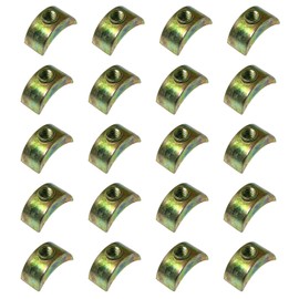 Half Moon Nut DZS ELEC 20PCS 6mm Hole Diameter Zine Alloy Half-Moon Nut Spacer Furniture Connector Washer for Connect Furniture, M6 Half Moon Washer