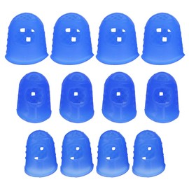 Protector de dedos guitarra 12 protectores antideslizantes silicona con diferentes tamaños para instrumentos cuerda (azul, rosa)(Azul M00253) Ajedrez Y Cartas, Deportes De Ocio