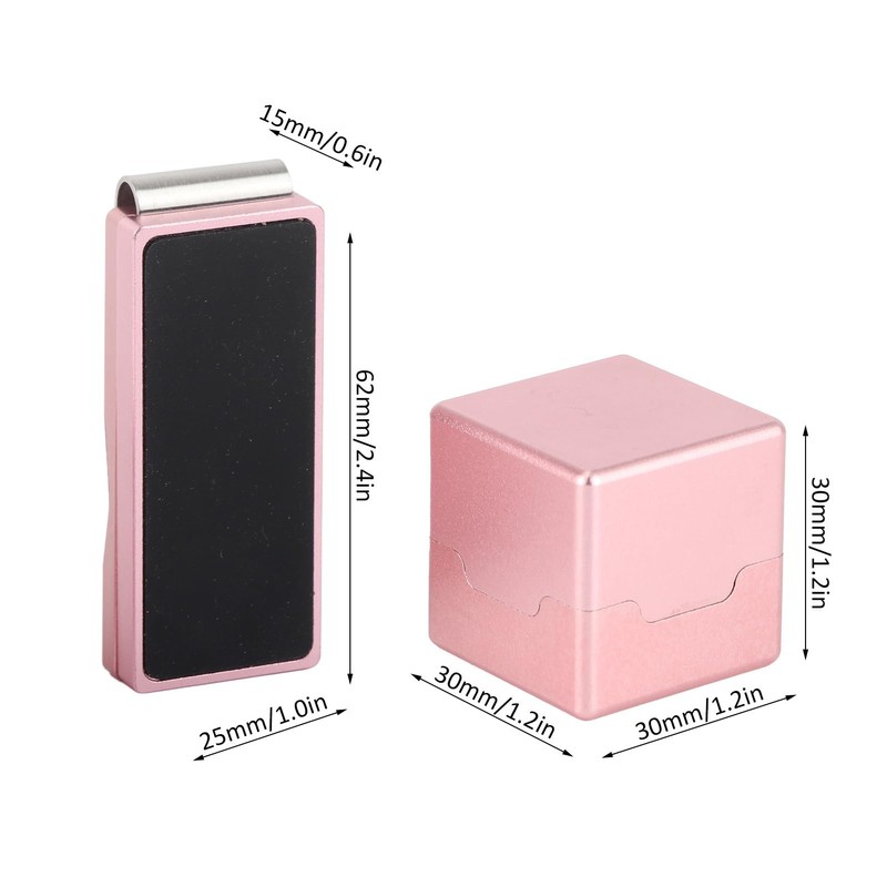 Luocute Billiard Cue Chalk Holder, Magnetic Pool Chalk Holder, Magnetic