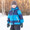 QKURT Kids Warm Gloves, Toddler Snow Mittens Fleece Lining Gloves