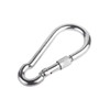 Pack of 8 DIN 5299D Carabiners Galvanised Steel 7 x