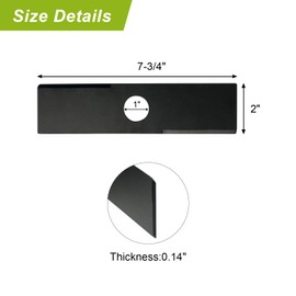2 Pack 613223 Edger Blades Replacement Compatible with Ryo bi, E cho, Stih l, Maru yama, T-Bilt, 7-1/2" Blades for String Trimmer Edger, Replace 720-237-001, 4133-713-4101, 216062, 237001