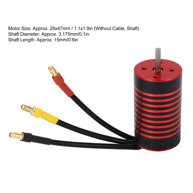 2845 RC Car Brushless Motor Waterproof Rustproof Aluminum Alloy 4