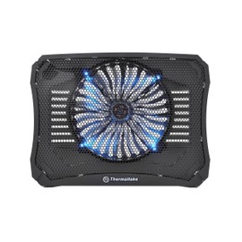 Thermaltake Massive V20 Steel Mesh Panel Single 200mm Blue LED Fan Adjustable Speed Control 10"-17" Laptop Notebook Cooling Pad CL-N004-PL20BL-A
