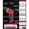 DuroFort Cordless Electric Screwdriver Set, 8V 10Nm Rechargeable Power Electric