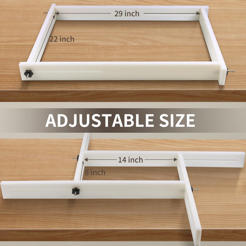 Adjustable Juice Groove Jig, Router Template Guide & Frame System