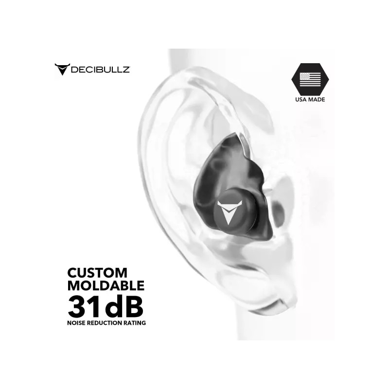 DesiBulz 데시불즈 - 맞춤형 성형 귀마개 31dB 최고 NRR 촬영