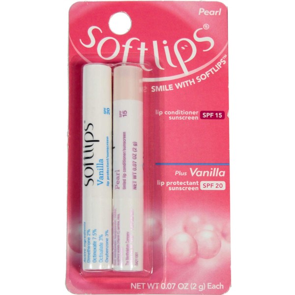 Softlips Pearl Tint and Bonus Lip Remedies, Vanilla, 0.07 Ounce Pack of 12