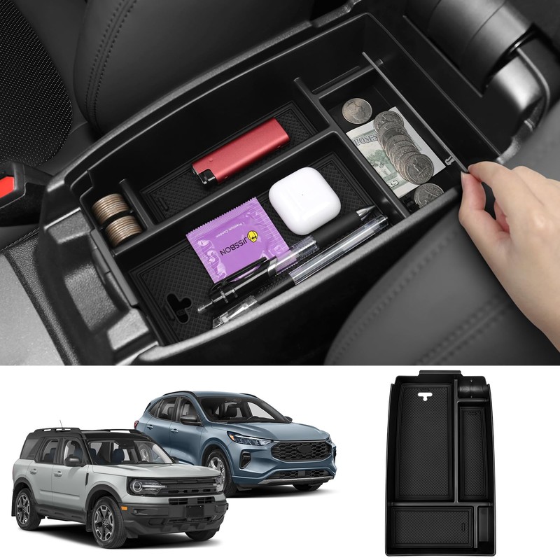 BILOPER Center Console Organizer for Ford Escape 2020-2025 / Bronco