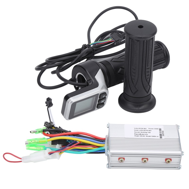 36V/48V 350W Brushless Controller and 124DX LCD Twist Throttle Set