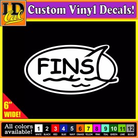 ID-Cals Jimmy Buffett Parrothead Fins vinyl decal stickers