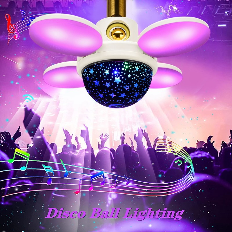Bulb Speaker Adjustable Flexible RGB 48W E27 Lamp Head Eye